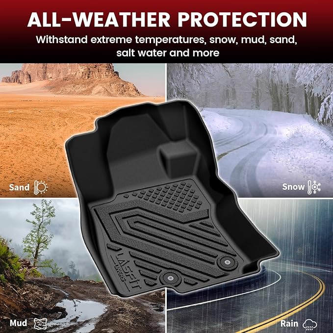 LASFIT Floor Mats & Seatback & Cargo Mats for Subaru Forester 2025-2026 (Not Fit Hybrid & 2025 Wilderness), All Weather TPE Custom Fit Floor Liners for Forester 2025-2026 Gas Backrest and Trunk Mat