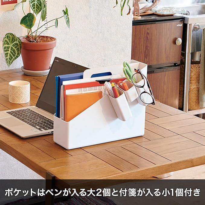 Tenma A4 File Box for Carrying Documents and Small Items Together, Fits File Box, Can Be Placed Vertically or Horizontally, I
