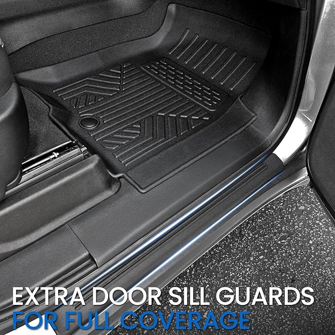 Floor Mats Cargo Mat for 2021-2024 2025 2026 Chevrolet Chevy Suburban/GMC Yukon XL 7 Seats Car Mat Accessories, All Weather TPE Full Set Trunk Cargo Liner (Floor Mats Set)