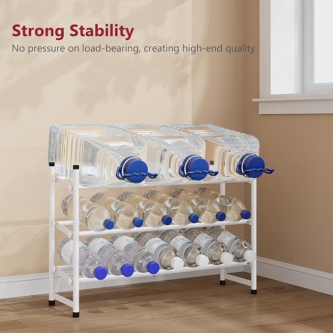 Tajsoon Expandable Shoe Rack for Closet 3 Tier, 28“-41“Adjustable & Stackable Shoe Shelf Storage, Metal Shoe Rack Organizer f