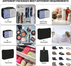 7 Set Packing Cubes Travel Luggage Organizers for Suitcase Travel Accessories with Shoe Bag for Women Girls Aesthetic Cute-Bl