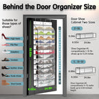Kotkn Over The Door Shoe Organizer with 12 Large Breathable Pockets - Durable Hanging Storage for the Entire Family's Shoes (