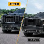Front License Plate Frame Compatible with GMC Sierra 2500 HD 3500 HD 2024 2025 2026, Bumper License Frame Holder Mounting Bra
