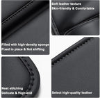Car Seat Gap Filler Organizer, Universal Premium Leather Seat Organizer with Cup Holder, Seat Gap Storage Box with Bottle Holder, Car Gap Bag Front Center Console Seat (Driver+Passenger 2 Pack)