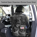 Molle Seat Back Organizer Molle Panel with Truck Gun Rack Tactical Seat Covers for Car Seat Protector Universal Fit SUV Truck Pickup F150 F250