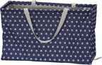 Household Essentials Blue with White Stars Krush Container All-Purpose Utility Tote