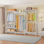 VIPEK V5 Plus Portable Closet Wardrobe Heavy Duty Clothes Rack, Large Free Standing Closet Rack for Hanging Clothes, 85.4" L 