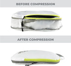 Beeyond Compression Packing Cubes Set - 6 Pieces for Travel and Luggage Organization, Includes Large & Small Cubes, Accessori