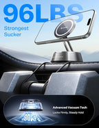 andobil 2026 Upgrade for Magsafe Car Mount [Strongest Suction & Magnet] Vacuum Magnetic Phone Holder for Car 360° Adjustable Car Cell Phone Holder Mount for iPhone 17 Pro Max 16/15/14/13/12
