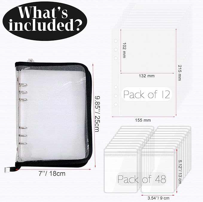 Bracelet Holder Travel Jewelry Organizer Case Transparent Jewelry Storage Book for Earring Necklace Ring with Small Clear Zip
