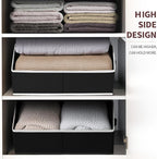 Homsorout Storage Baskets for Shelves - Trapezoid Cube Storage Organizer Bins, Decorative Storage Baskets with Handles, Large