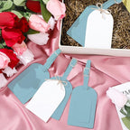 Amylove 48 Sets Leather Luggage Tags Bulk Wedding Favors Luggage Tags for Guests Bridal Gifts Wedding Bridal Shower Gift PU L