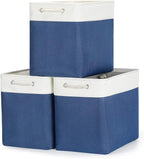 Bidtakay Extra Large Storage Baskets for Shelves 3 Pack Fabric Storage Bins for Organizing Linen Collapsible Organizer for Cl