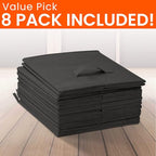 Criusia Large Storage Cubes - 13 Inch Heavy Duty Fabric Storage Bins for Shelves Closet, Cube Organizer - 8 Pack Collapsible 