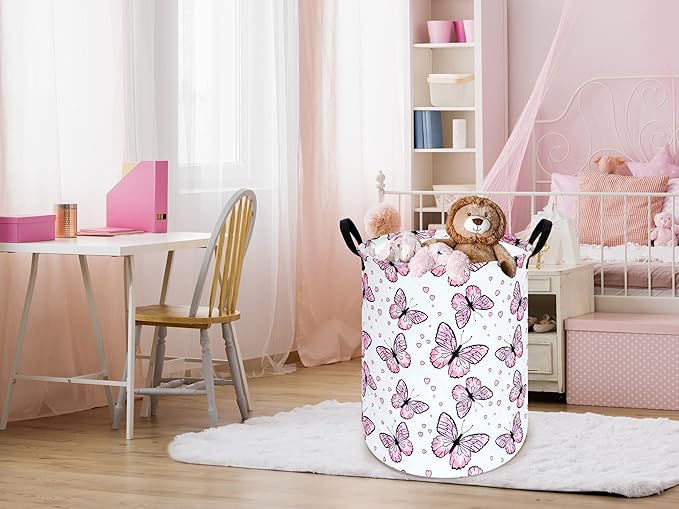 Round Laundry Basket Storage Bins Nursery Hamper Gift Baskets for Home,Office,Home Decor
