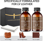 Leather Cleaner & Moisturizer Set for Louis Vuitton, Shine Your Louis Vuitton and Smell New, Gently Soften and Rejuvenate Vac