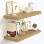 Vivelove 16 Inch Floating Shelves for Wall, 16x9 Display Shelves for Bathroom Living Room Kitchen Bedroom Office Farmhouse Ho