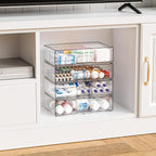 Yieach 12.1''W Clear Stackable Storage Drawers,2 Pack Acrylic Drawer Organizer for Hair Accessories,Makeup Organizers,Plastic
