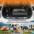 MAMIZO Foldable Bed,Portable Bed,Folding Bed with Mattress,75" x 38" Twin Size Rollaway Bed with Mattress for Adults,Metal Fr