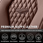 Coverado Car Seat Covers, Seat Covers Full Set, Coffee Car Seat Cover, Auto Seat Covers Front Seats Rear Seat Cover, Luxury C