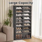 SYNCVIBE Shoe Rack Organizer for Closet Entryway Foldable Sneaker Storage Shoe, Collapsible Shoe Cabinet, Stackable Shoe Stor