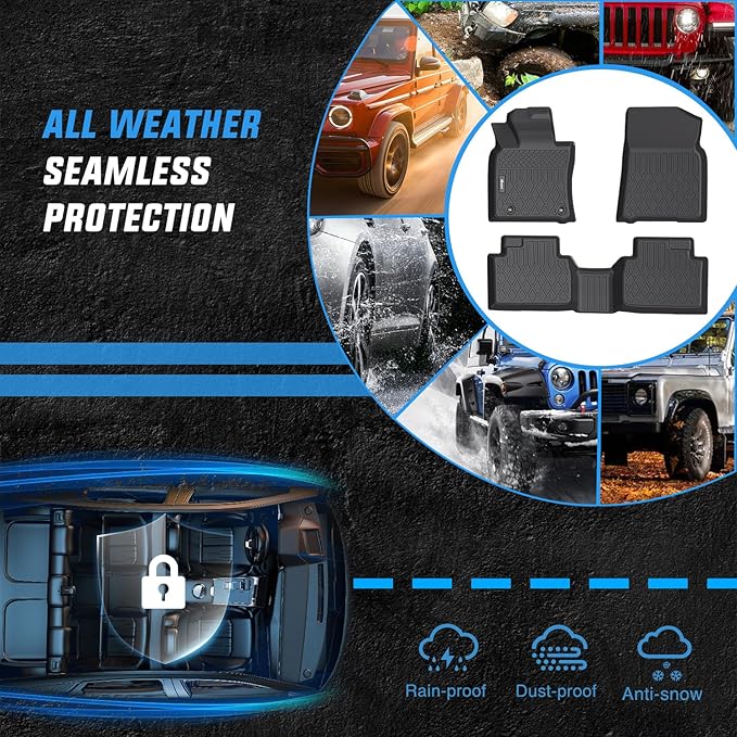 Nilight TPE Floor Mats for Toyota Camry (Hybrid Only) 2018 2019 2020 2021 2022 2023 2024,All Weather Custom Fit Heavy Duty Floor Liners