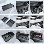 BIBIBO 4Pack for 2025 2026 Nissan Murano Center Console Organizer 2025+ Nissan Murano Console Armrest Tray+Wireless Charging Mat +Under Console Trays 2025 Murano Insert Organizer 2025 Murano