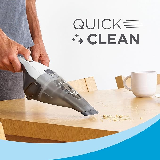 BLACK+DECKER dustbuster Cordless Handheld Vacuum, Portable Car Vacuum Cordless Rechargeable, Wall Mount, Strong Suction Quick