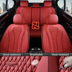 Coverado Seat Covers, Car Seat Covers Full Set, Red Car Seat Cover, Car Seat Covers Front Seats Back Seat Covers, Waterproof 
