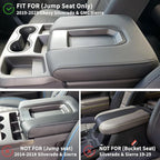 Center Console Organizer Tray for 2019-2025 2026 Chevy Silverado/GMC Sierra 1500 & 2020-2026 Silverado/Sierra 2500HD 3500HD, Armrest Box Storage Tray (Split-Bench Folding Seat ONLY)-2PCS