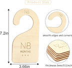 Modern Baby Closet Dividers - Wooden Closet Dividers Baby,Clothes Dividers for Nursery Closet,Newborn to 24 Months for Home N