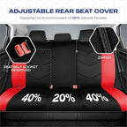 Skechers Memory Foam Seat Covers,Leather Car Seat Covers, Ultimate Comfort & Support Seat CoversFull Sets,Airbag Compatible, 