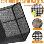 Dovesun Floating Fishing Basket, Collapsible Fish Basket Portable Fishing Net Quick-Drying Rubber Coated Fishing Bait Storage