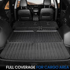 Floor Mats & Cargo Mat & Backrest Mat for 2018-2024 Chevy Equinox/GMC Terrain, All Weather TPE Car Floor Liners Trunk Mat Accessories for Chevrolet Equinox