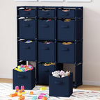 Cube Storage Organizer with Storage Bins Included - The Perfect Closet Organizers and Storage Solution. Includes 12 Storage C
