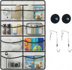 Magnetic Cruise Organizer, 8 Large Durable Pockets Over The Door Organizer For Cruise Ships, Magnetic & Hanging Cruise Organi