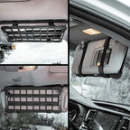 PETAC GEAR Car Sun Visor EDC Orgnaizer|Auto Rigid Molle Panels For Vehicles Car Seat Back Organizer Tactical Gears Rack Truck Mount Panels (Black)