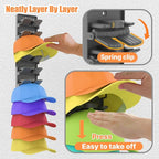 Hat Organizer for Baseball Caps 2 Packs with Built-in Spring Clips - Wall Mount Closet Hat Rack Holder,Storage for Door/Close