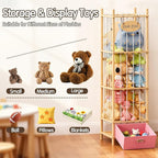 Brelley Stuffed Animal Storage Wood Toy Storage Organizer with Drawer, Large Toy Chest Stuffed animal holder for Kids Nursery