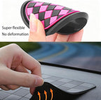 Car Interior Accessories Set – 2PCS Silicone Cup Holder Coasters & 1PCS Anti-Slip Dashboard Pad, Universal Non-Slip Rubber Ma