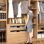 SPACEKEEPER Adjustable Shelf Divider for Closet, Clear Purse Organizers for Closet Acrylic Handbag Separators Storage Organiz