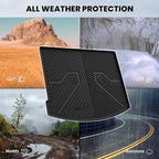 LASFIT Trunk Mat for Lincoln Corsair 2026 2025 2024 2023 2022 2021 2020, All Weather TPE Cargo Mats Custom Fit Cargo Liner Front & Rear Trunk Liner, Black, Easy to Clean