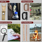 Gifts for Men Christmas - 118-in-1 Survival Kits - Military-Grade Survival Gear for Outdoor Adventures, Disaster Preparedness