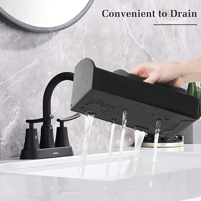 Luxspire Bathroom Counter Organizer, Toothbrush Holder for Bathroom 5 Slot, Large Bathroom Countertop Organizer Storage Marbl
