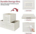 GRANNY SAYS Cloth Storage Bin with Label Holder, Closet Organizers and Storage Shelves, Sweater Storage Boxes for Closet Room