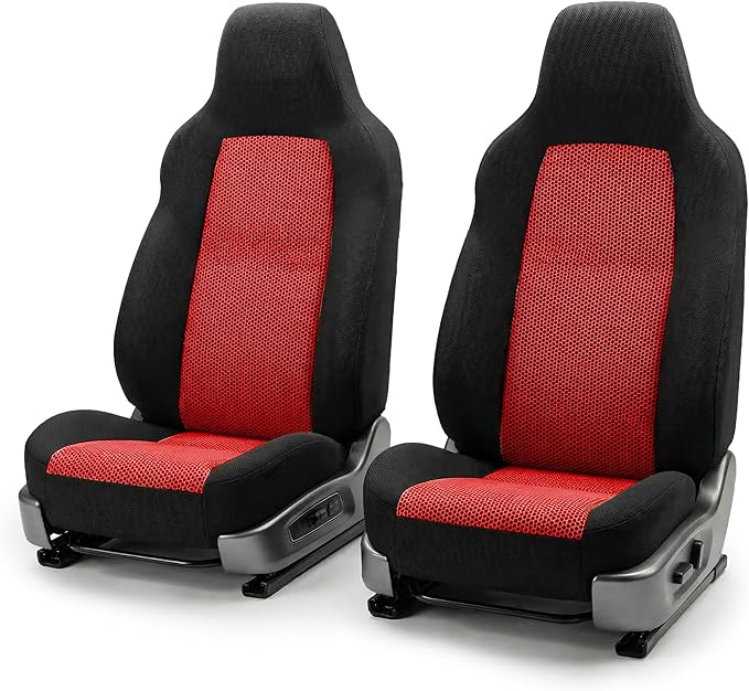 FH Group Automotive Front Car Seat Covers for SUV, Trucks, Sedan and More - Universal Fit Front High Back Design Interior Acc