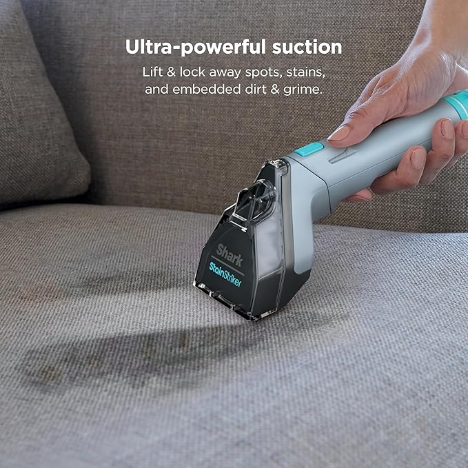 Shark StainStriker Portable Carpet Upholstery & Area Rug Cleaner, Stain & Odor Remover, Perfect for Car Interiors, Nordic Blu