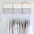 NaturalCozy Storage Cubes 11 Inch Cotton Rope Woven Baskets for Organizing, 3-Pack | Cube Storage Bin | Square Storage Basket