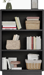ChooChoo 3-Tier Bookcase, Wooden Bookshelf, Farmhouse Bookshelf with Open Storage, Tall Bookcase for Bedroom and Home Office,