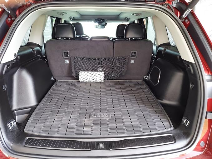 Trunk Rear Seats Organizer Cargo Net for Jeep Grand Cherokee L WL 2021-2025 - Envelope Style Cargo Net for SUV - Premium